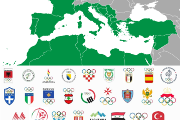 I Paesi partecipanti al Comitato Internazionale Giochi del Mediterraneo
