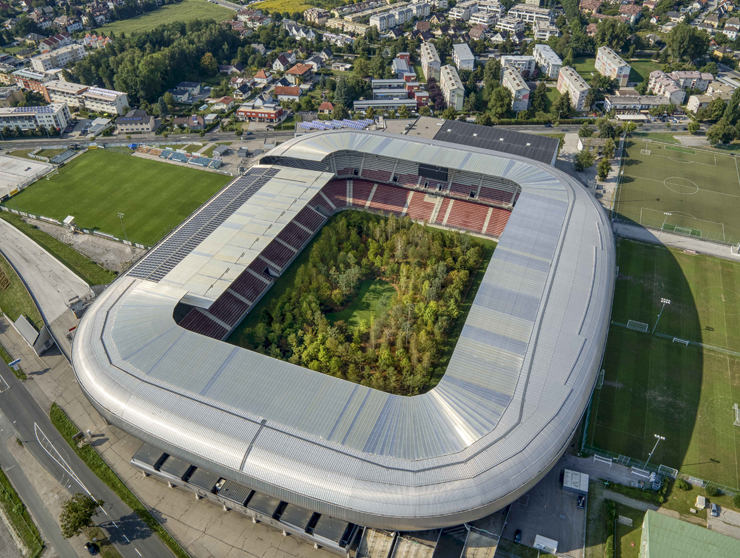 Il Wörthersee Stadium visto dall'alto (foto UNAIMO)