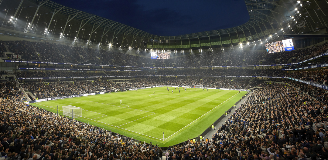 Interno dello stadio del Tottenham, Londra (Studio Populous; foto Hufton+Crow)