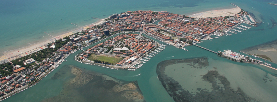 Vista aerea di Grado.