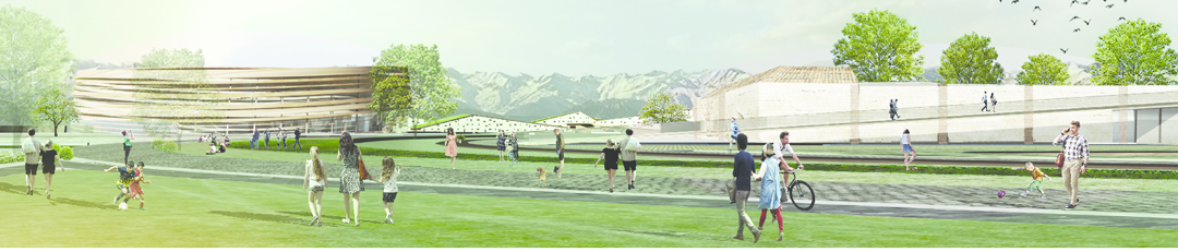 Dettagli dal progetto primo classificato, del team SLASHarchitects.