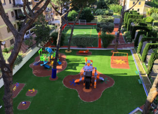 evolplay playground a roma presso un istituto