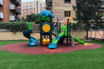 evolplay playground a roma presso un istituto