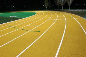 Genta - tracciature e segnaletica orizzontale per piste di atletica e gomma