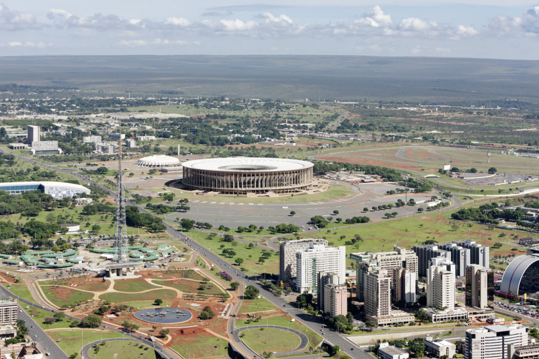 Stadio nazionale Mané Garrincha a Brasilia. Progetto Von Gerkan, Marg und Partner, 2013. Cetificato LEED Platinum. Foto Marcus Bredt (pubblicato su Tsport 297).
