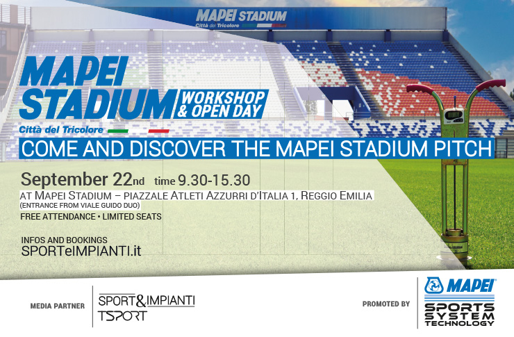 mapei stadium workshop - open day Mapei - VIENI A SCOPRIRE IL CAMPO DEL MAPEI STADIUM ENG