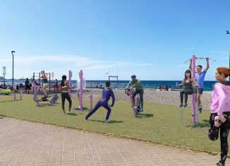 area fitness spiaggia Bari