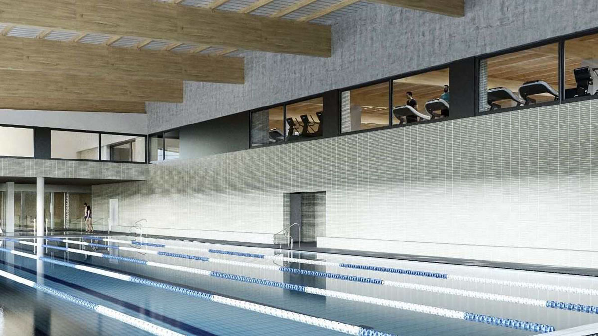 piscina al centro sportivo di Reggio Emilia