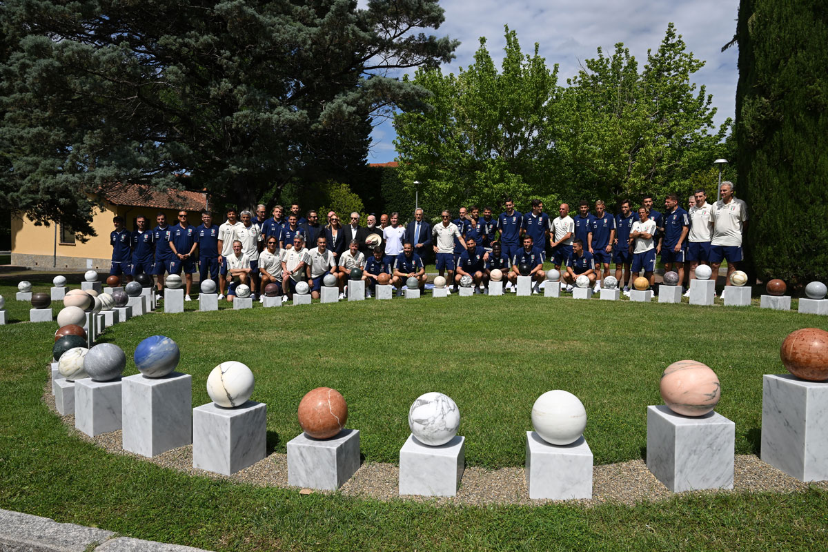 arte e calcio a Coverciano