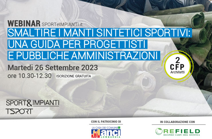 Smaltire i manti sintetici sportivi: una guida per progettisti e Pubbliche Amministrazioni