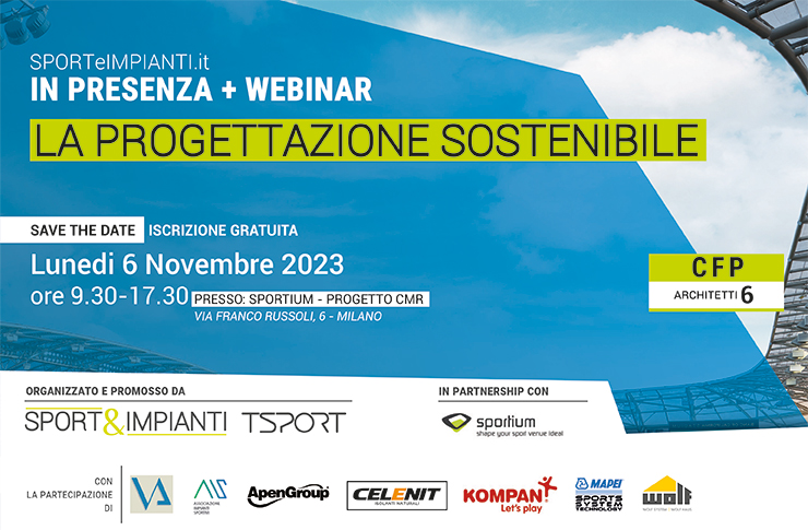 webinar e seminario Sportium progetto CMR - la progettazione sostenibile