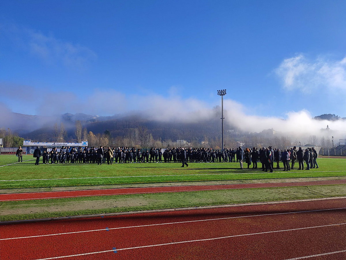 inaugurazione dello stadio Nardini a Castelnuovo di Garfagnana