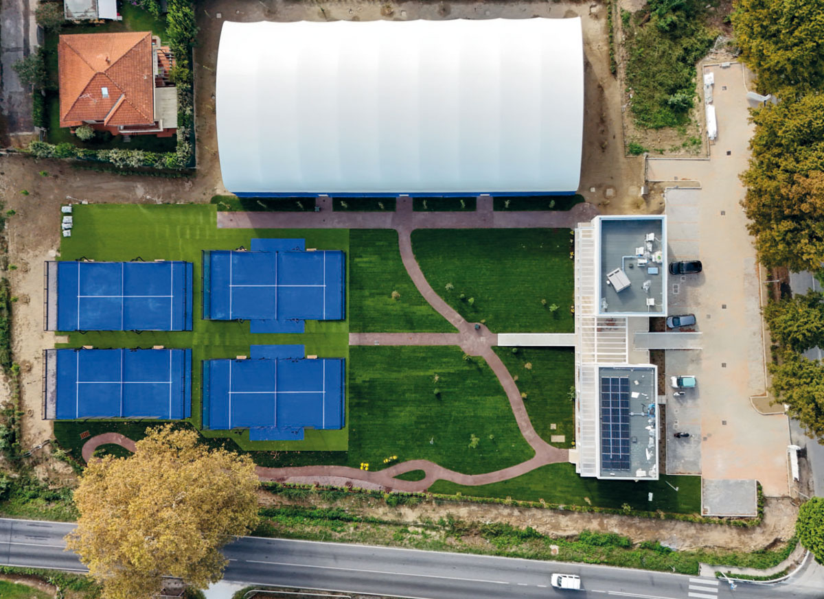 Il nuovo centro padel di Focette a Marina di Pietrasanta