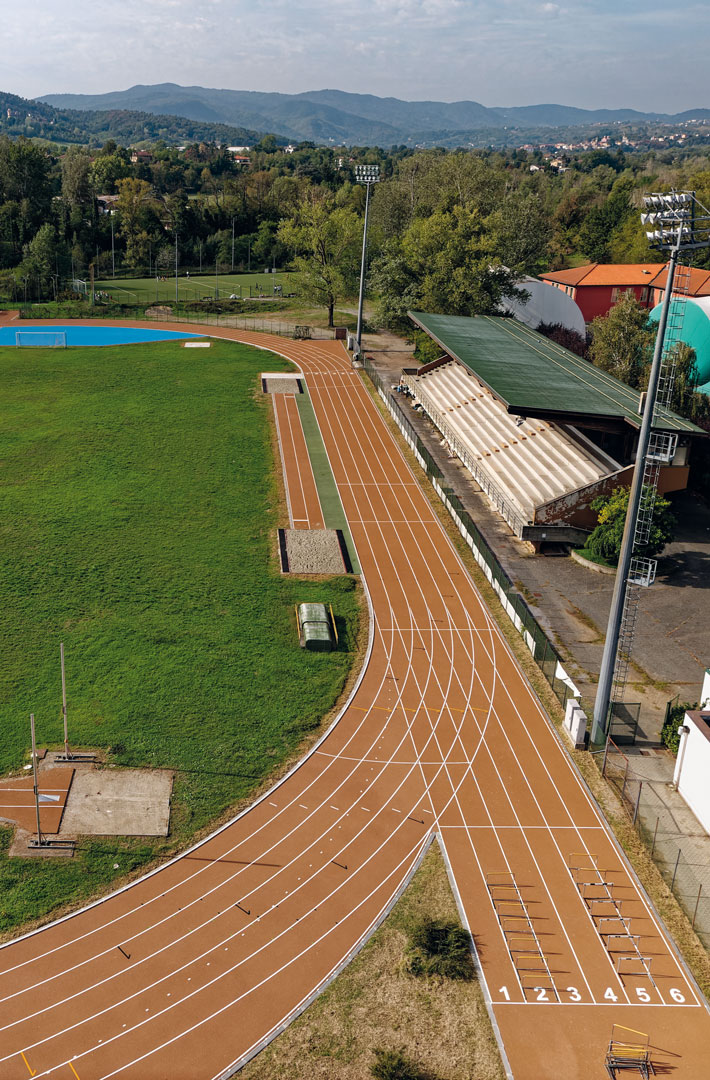 La riqualificata pista di atletica del Geirino a Ovada