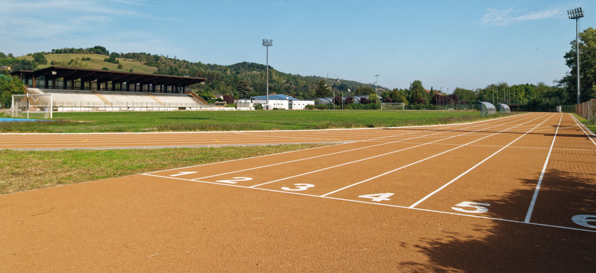 La riqualificata pista di atletica del Geirino a Ovada