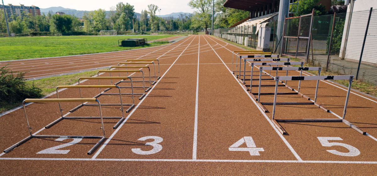 La riqualificata pista di atletica del Geirino a Ovada