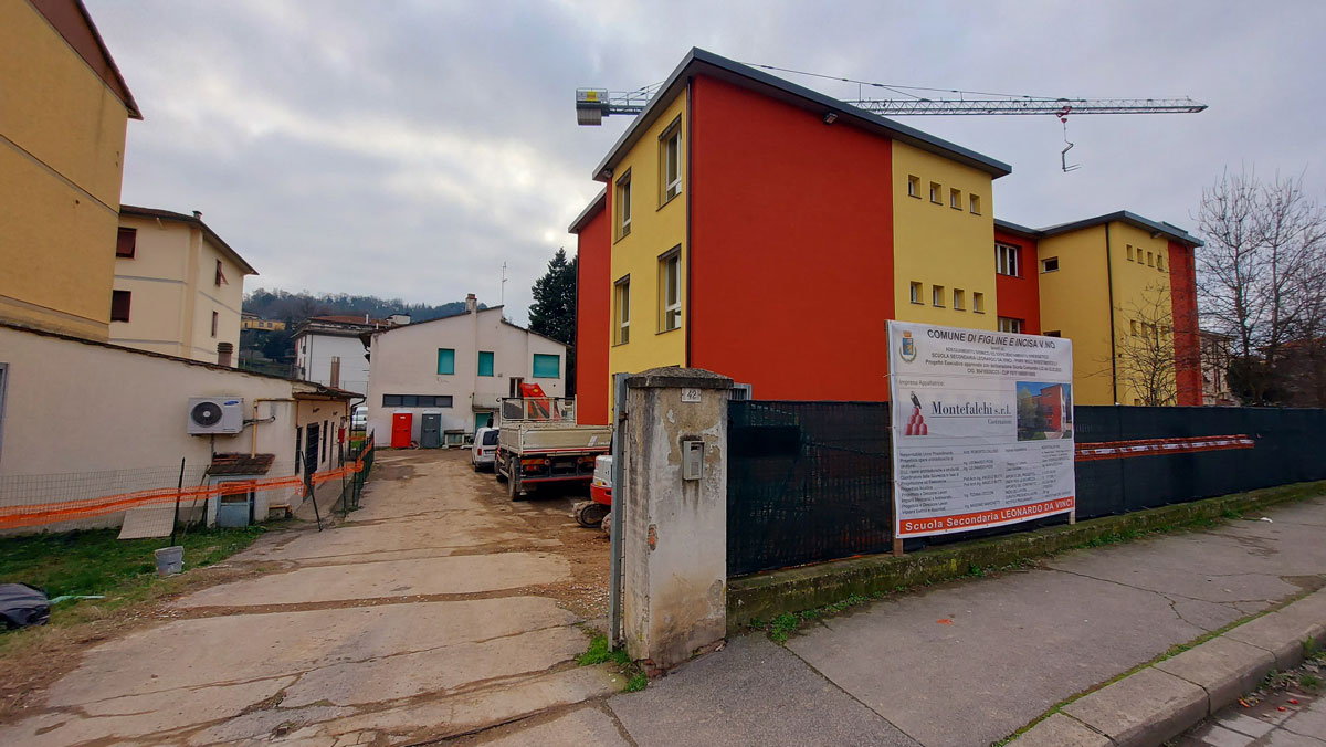 palestra della scuola Da Vinci a Figline Valdarno