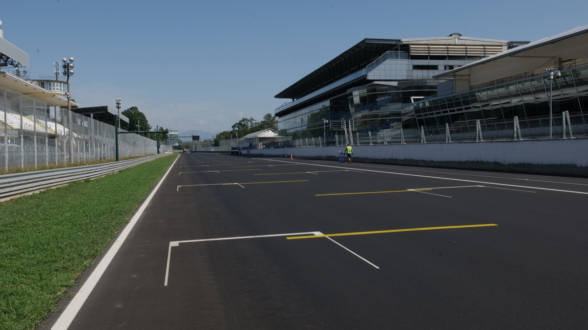 I lavori di Mapei all'autodromo di Monza