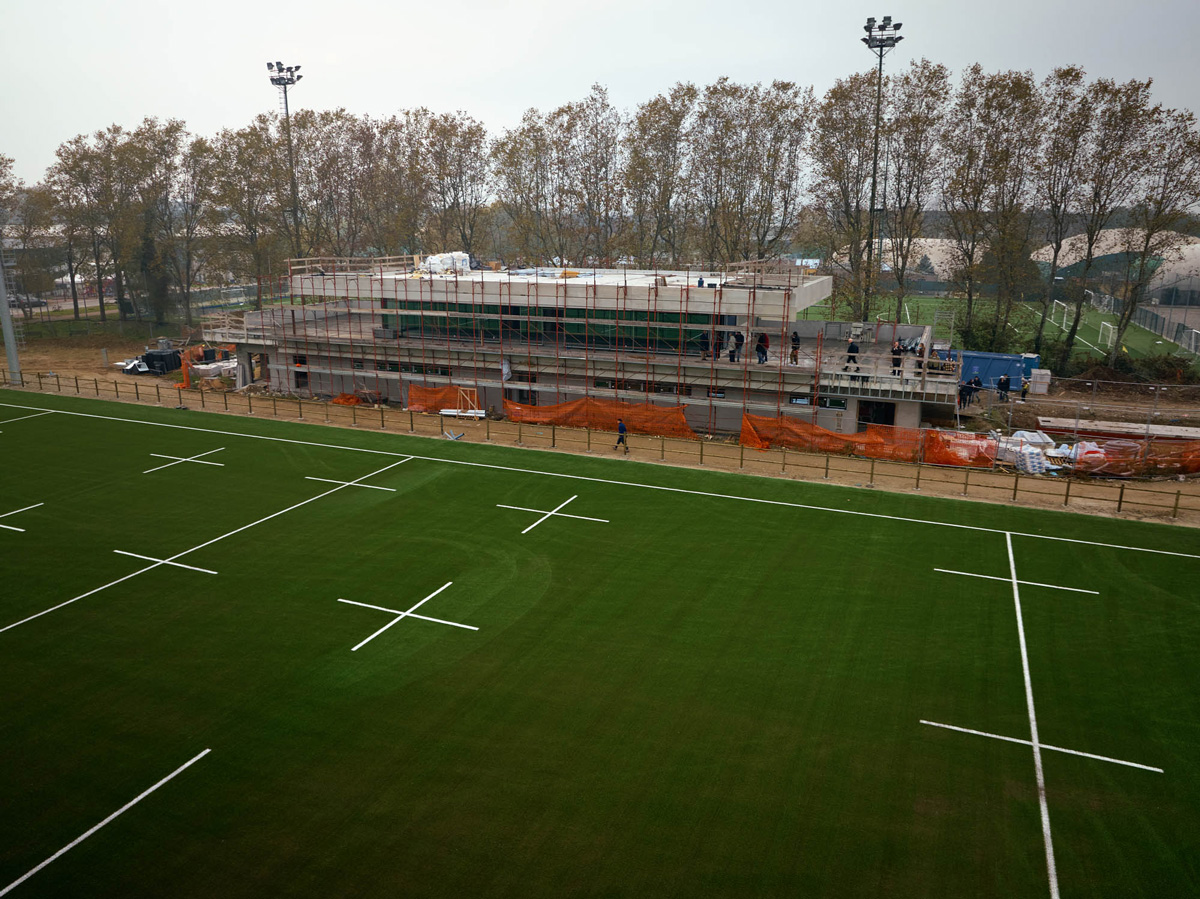 Lo stadio del rugby di Cernusco sul Naviglio