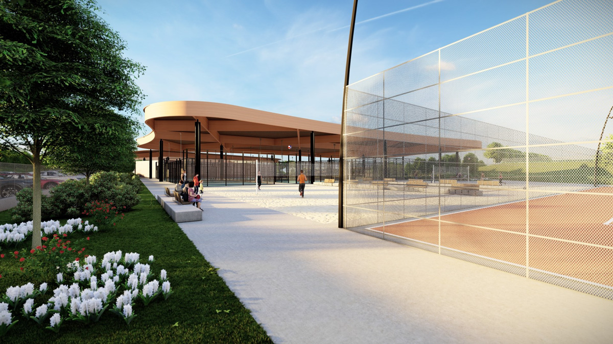 Rendering di progetto - rigenerazione ex Cava Bosco di Palazzolo sull'Oglio
