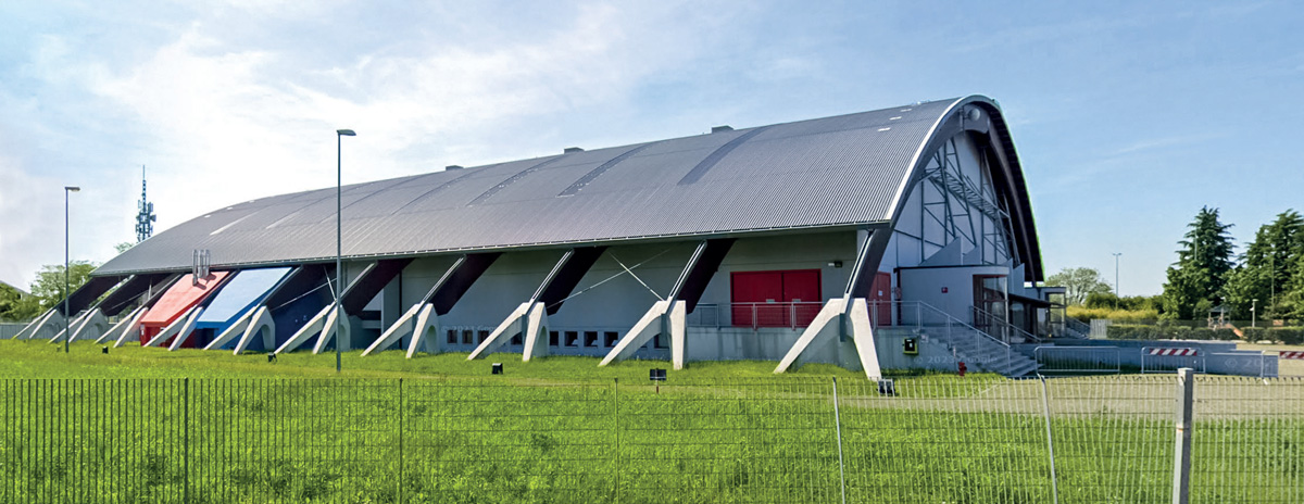 Esterno del PalaGesteco di Cividale del Friuli (Ud)