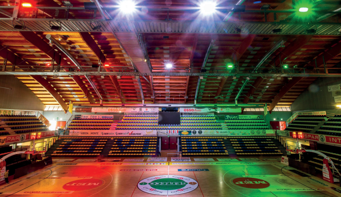 Interno del PalaGesteco di Cividale del Friuli (Ud)
