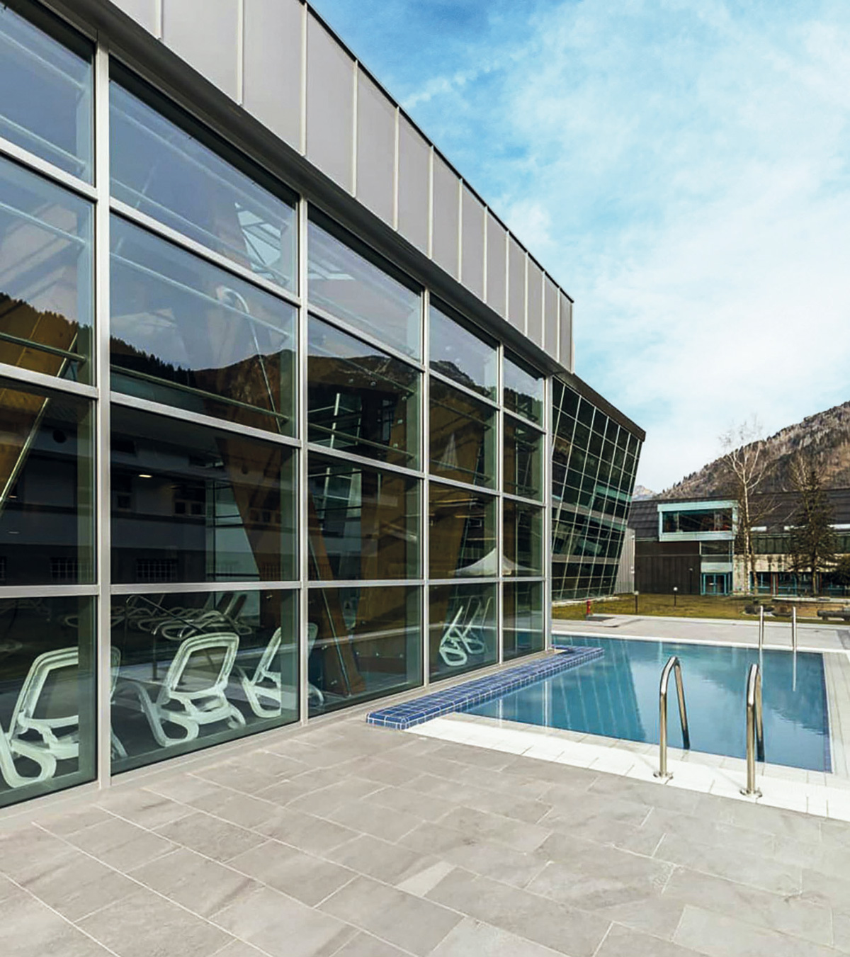 Open air swimming pool at Arta Terme