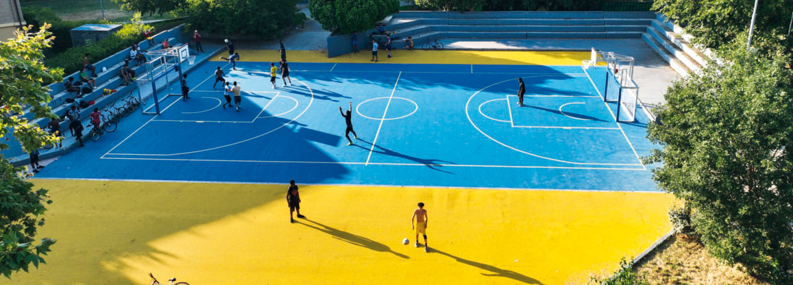 Basketball court with Casali Sport flooring in Modena