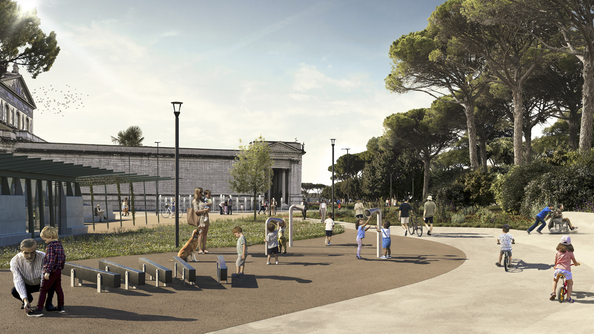 Progetto del Parco Schuster - studio Land