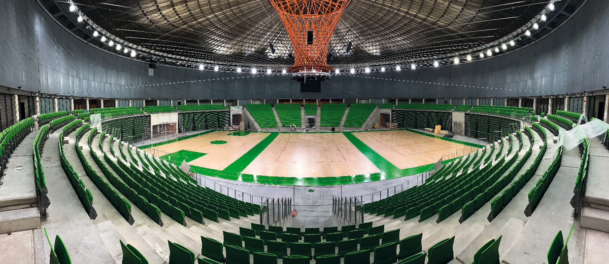 Parquet Dalla Riva Sportfloors al palazzetto di Genova