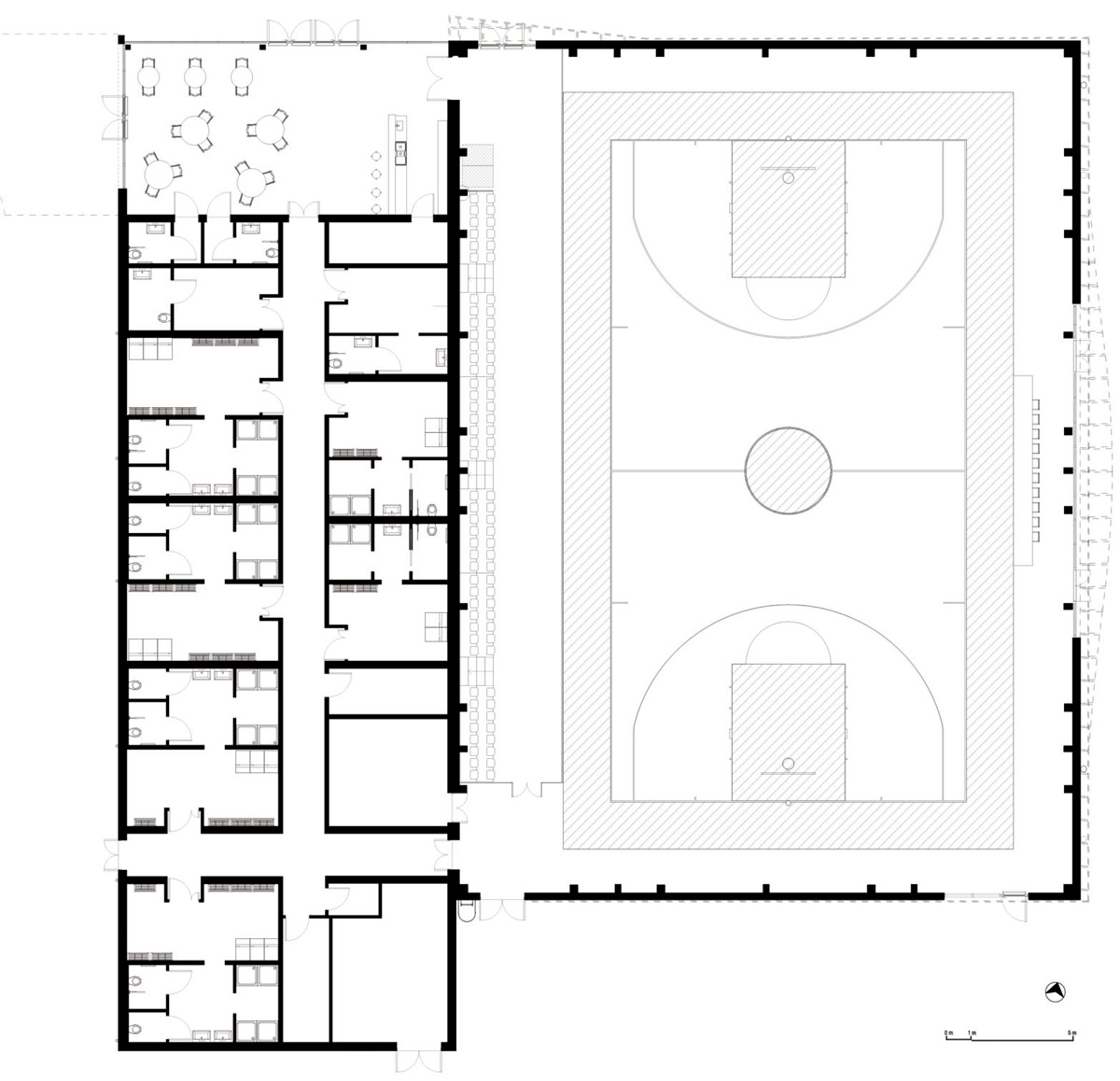 New gym in Bergamo: floor plan