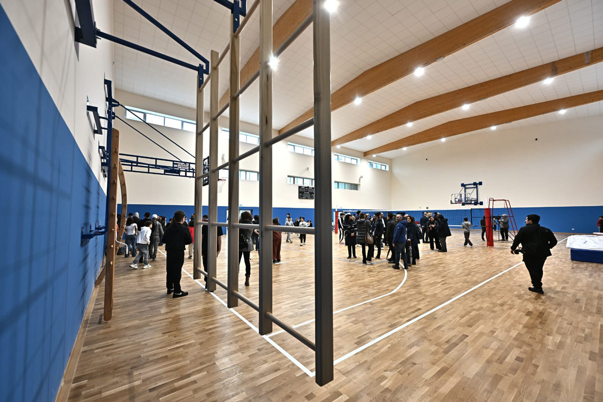 palestra della nuova scuola Poggi-Carducci a Sarzana (Sp)