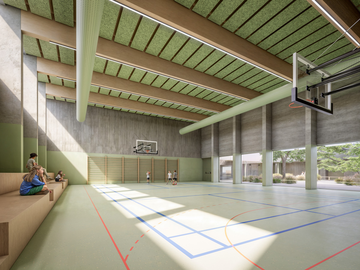 Palestra della nuova scuola di Goro (Fe)