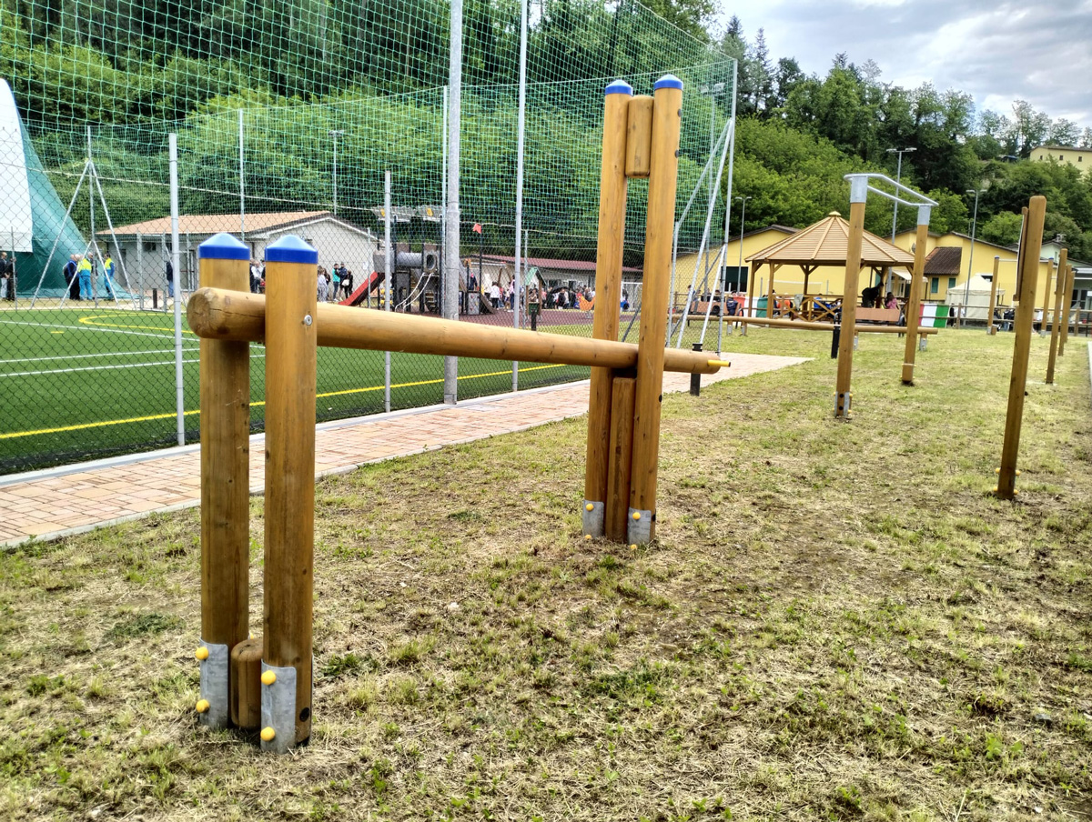 Area polivalente a Coreglia Antelminelli (Lu): area fitness