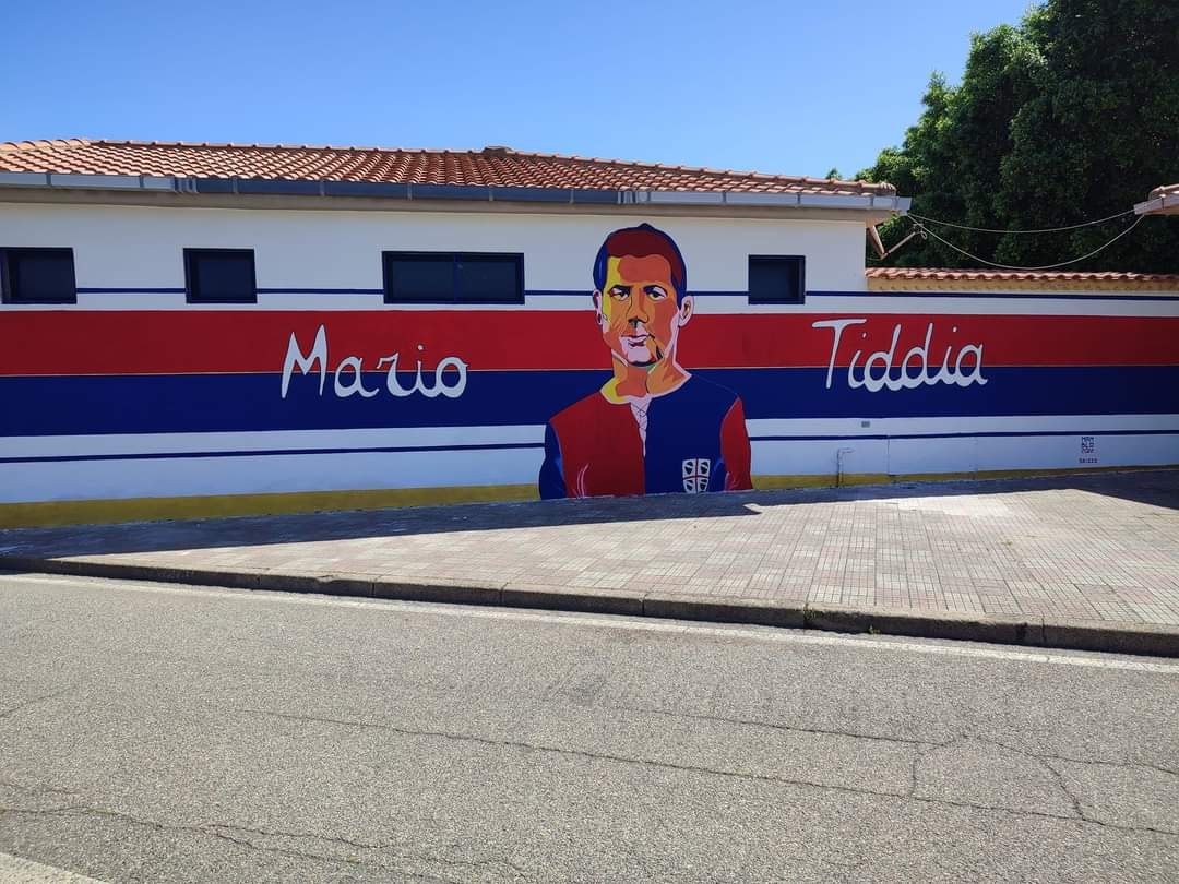 Murales allo stadio Mario Tiddia