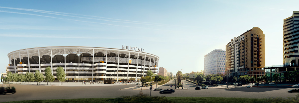 Nou Mestalla - Valencia - by Lázaro de la Peña