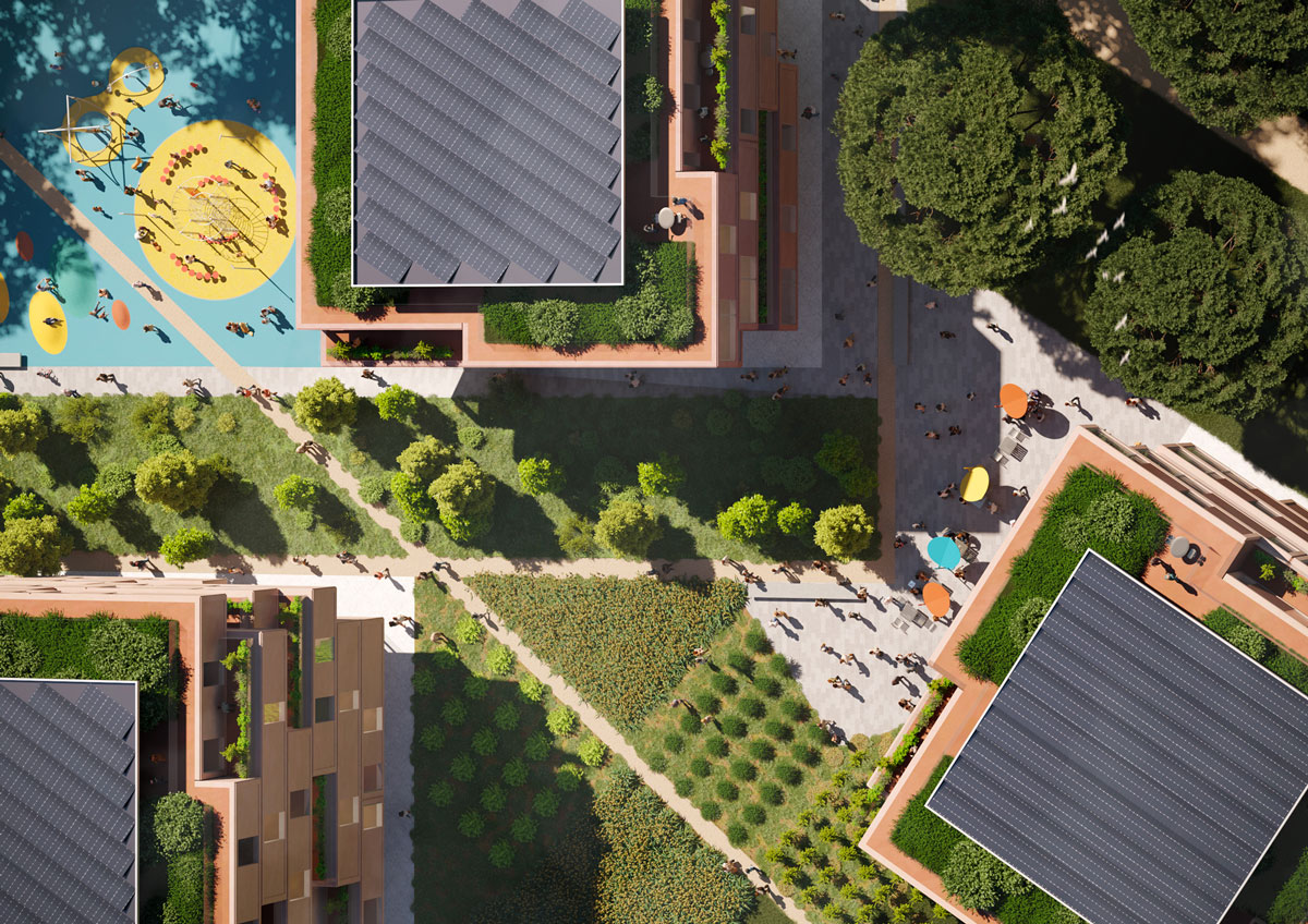 Render Città della Gioia - Roma - ACPV Architects