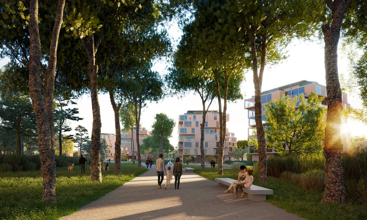 Render Città della Gioia - Roma - ACPV Architects