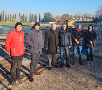 Sopralluogo alla pista di atletica di Spoleto (Pg)