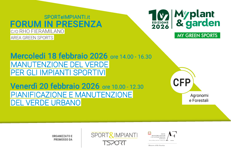 Verde sportivo e urbano a Myplant&garden2025: due appuntamenti