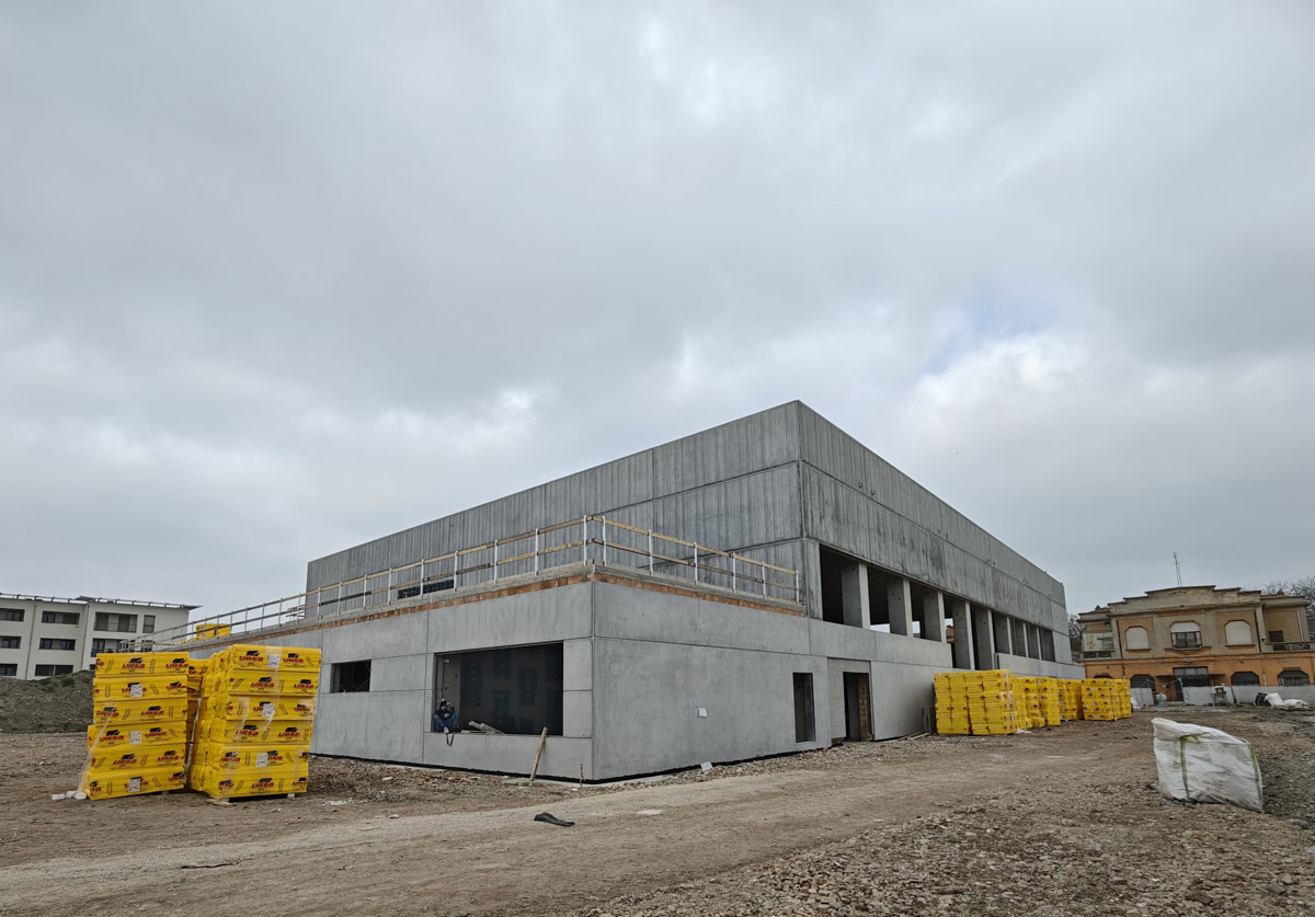 Lavori in corso arena di Ferrara ex Foro Boario