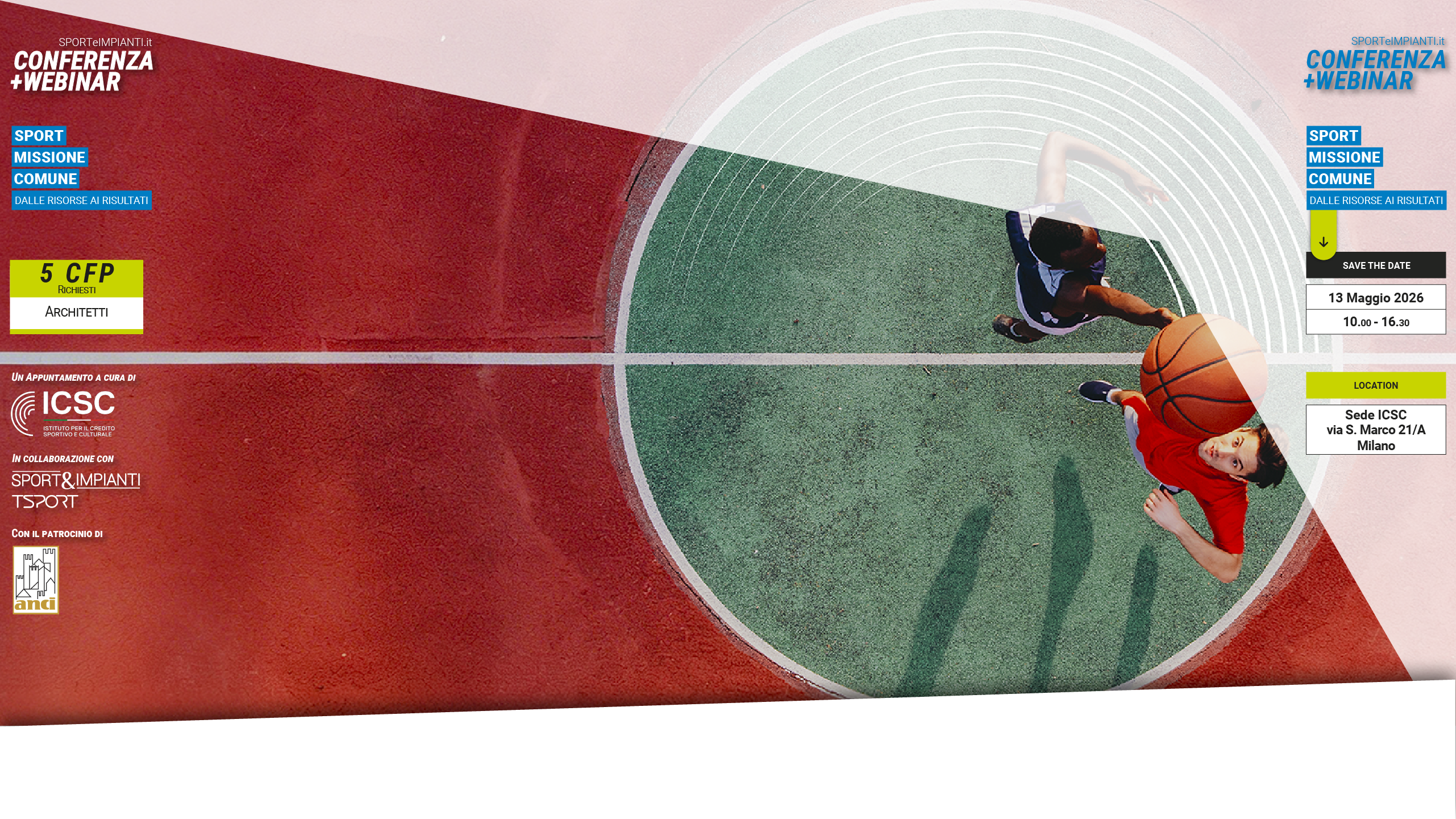 skin evento ICSC Sport Missione Comune 2026
