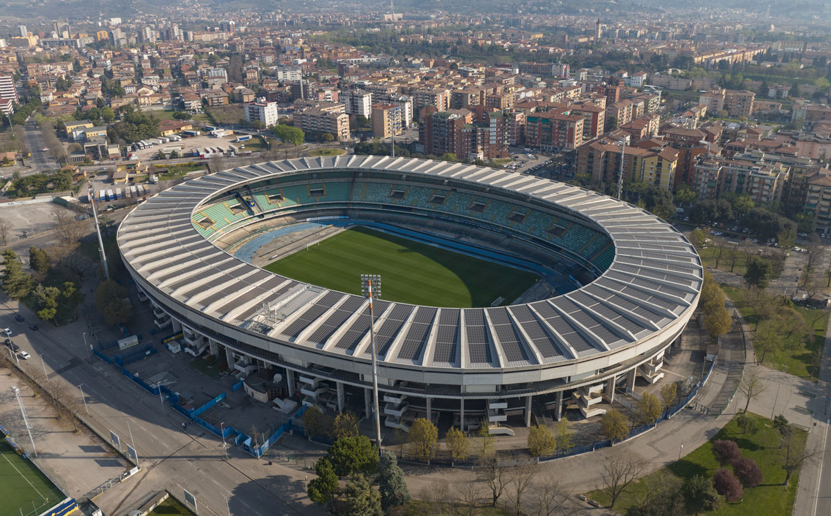 Stadio Bentegodi a Verona - Stadi di progettazione internazionale