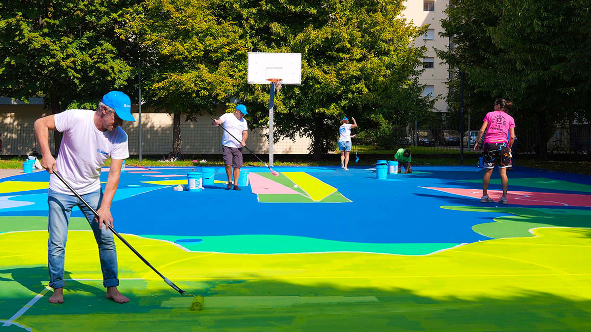 Nuovo playground a Milano nel parco Murat