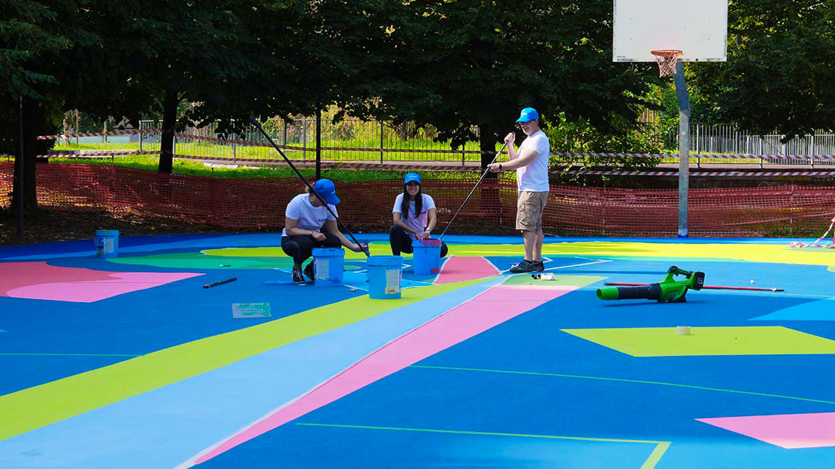 Nuovo playground a Milano nel parco Murat